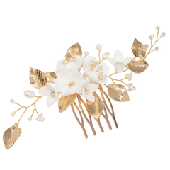 ATHENA COLLECTION - GLAMOUR GOLD HAIR COMB - HC255 GOLD