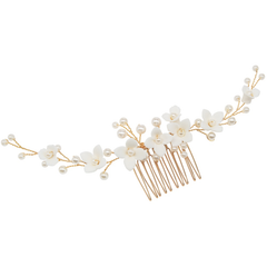 ATHENA COLLECTION - CHIC GARLAND COMB - HC257 GOLD