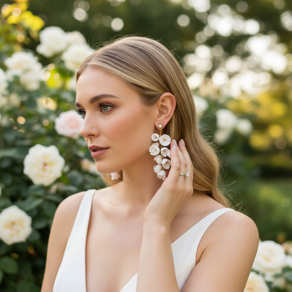 ATHENA COLLECTION - ELEGANCE EARRINGS - CZER672 SILVER