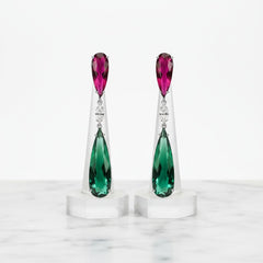 CUBIC ZIRCONIA COLLECTION - HOLLYWOOD  SPARKLE EARRINGS - CZER673