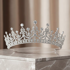 CUBIC ZIRCONIA COLLECTION - REGAL LUXE TIARA - AHB147