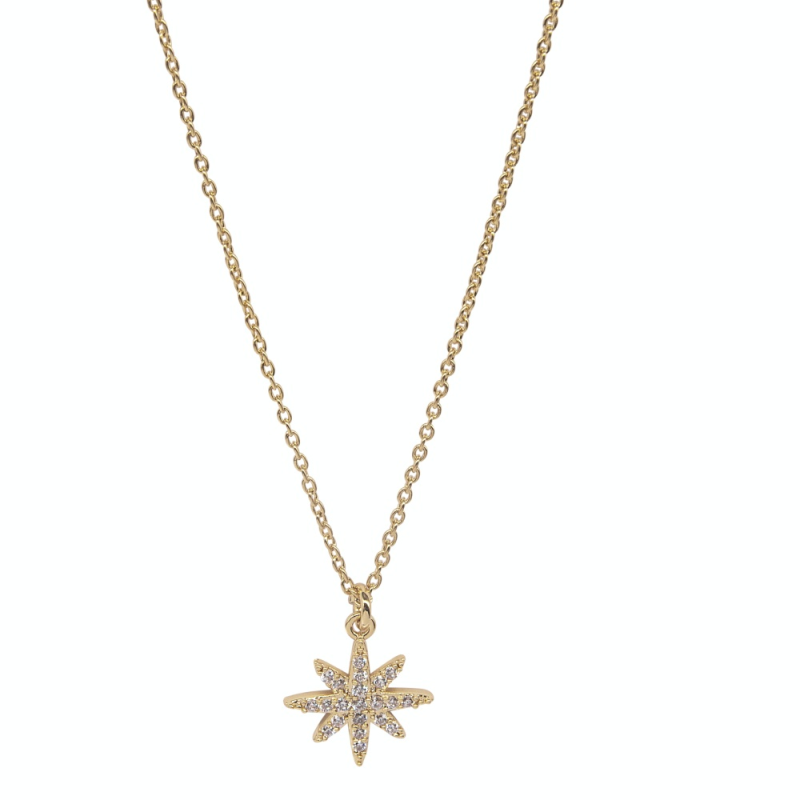 ATHENA COLLECTION STAR NECKLACE DUO - CZNK184