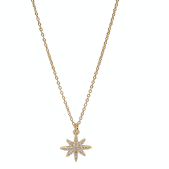 ATHENA COLLECTION STAR NECKLACE DUO - CZNK184
