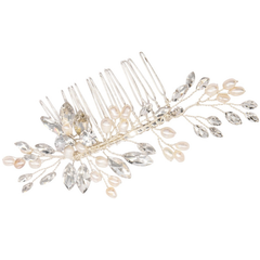 ATHENA COLLECTION - SYMPHONY OF PEARL COMB - HC258 SILVER
