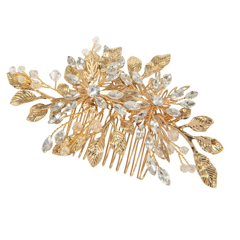 ATHENA COLLECTION - BEDAZZLE GOLD COMB - HC259 GOLD