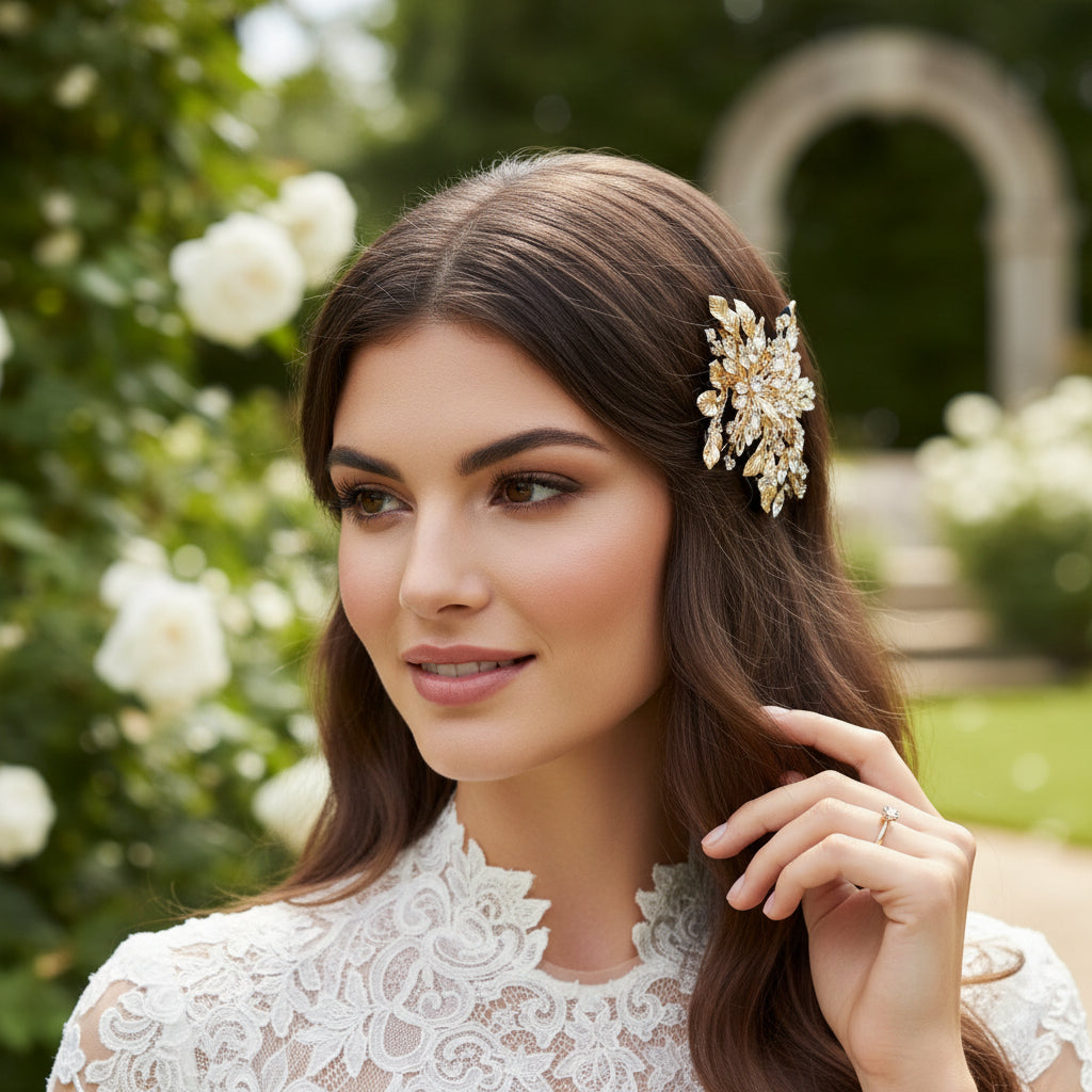 ATHENA COLLECTION - BEDAZZLE GOLD COMB - HC259 GOLD