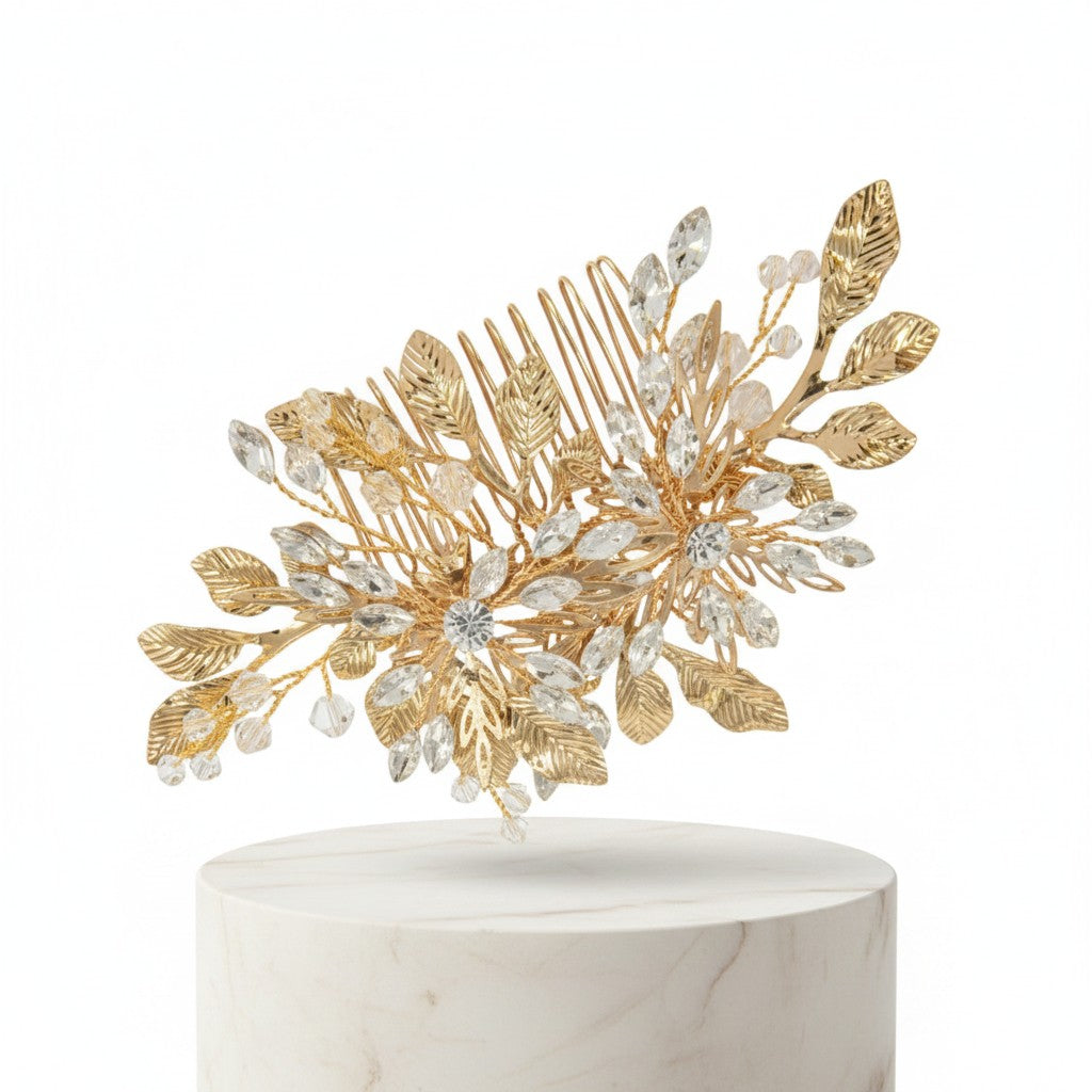 ATHENA COLLECTION - BEDAZZLE GOLD COMB - HC259 GOLD