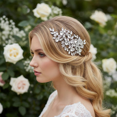 ATHENA COLLECTION - RADIANCE HAIR COMB -  HC263 - SILVER