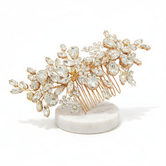 ATHENA COLLECTION - RADIANCE HAIR COMB - HC263 - GOLD