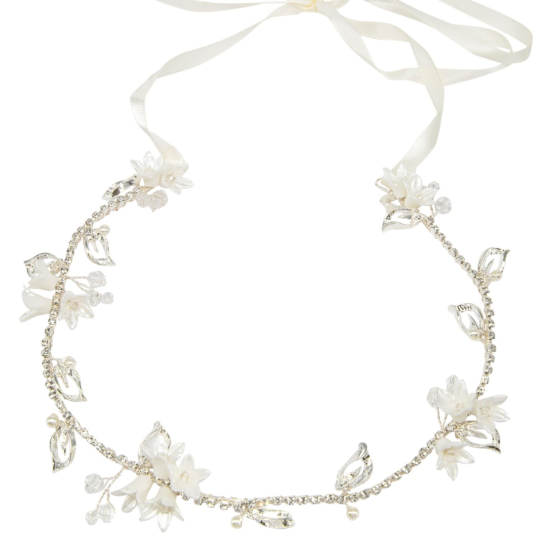 ATHENA COLLECTION - EXQUISITE FLORAL VINE - SILVER HP213