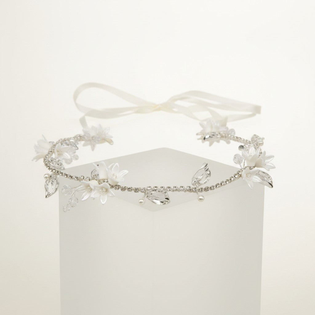 ATHENA COLLECTION - EXQUISITE FLORAL VINE - SILVER HP213