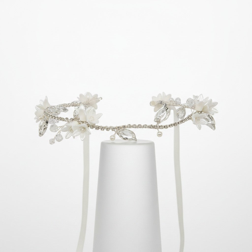 ATHENA COLLECTION - EXQUISITE FLORAL VINE - SILVER HP213