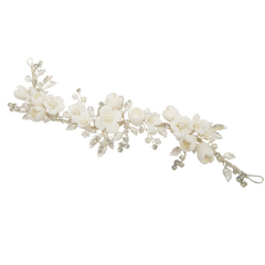 ATHENA COLLECTION - EXQUISITE VINE HEADPIECE - HP217 SILVER