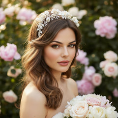 ATHENA COLLECTION - EXQUISITE VINE HEADPIECE - HP217 SILVER