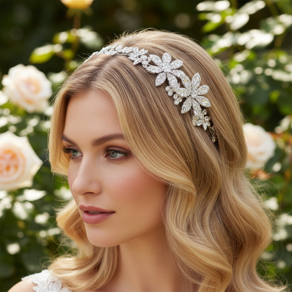 ATHENA COLLECTION - LUXE FLOWER COMB - HC242 GOLD