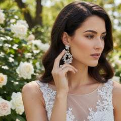 ATHENA COLLECTION - LUXE SHIMMER EARRINGS - CZER691 GOLD