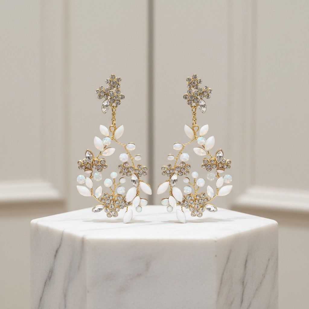 ATHENA COLLECTION - LUXE SHIMMER EARRINGS - CZER691 GOLD