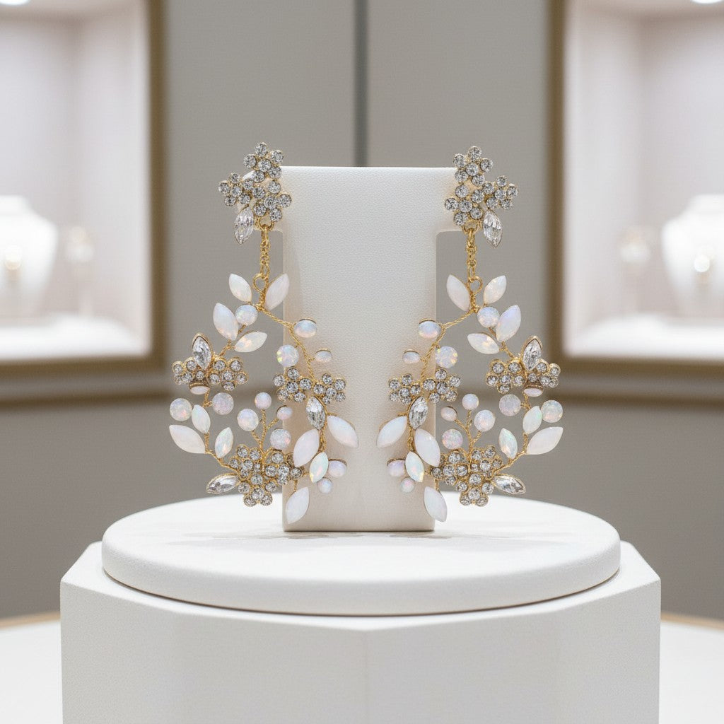 ATHENA COLLECTION - LUXE SHIMMER EARRINGS - CZER691 GOLD