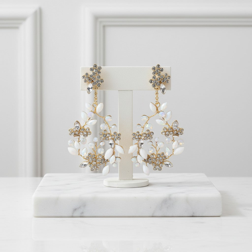 ATHENA COLLECTION - LUXE SHIMMER EARRINGS - CZER691 GOLD
