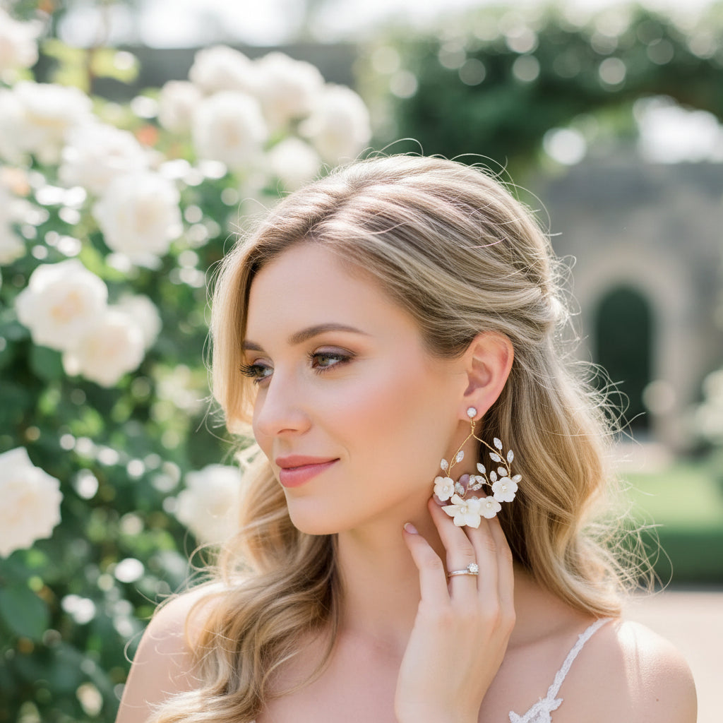 ATHENA COLLECTION - ENCHANTING EARRINGS - CZER693 GOLD