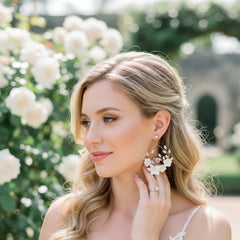 ATHENA COLLECTION - ENCHANTING EARRINGS - CZER693 GOLD