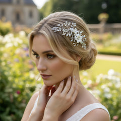 ATHENA COLLECTION - DAINTY FLOWER HAIR CLIP - CLIP 771