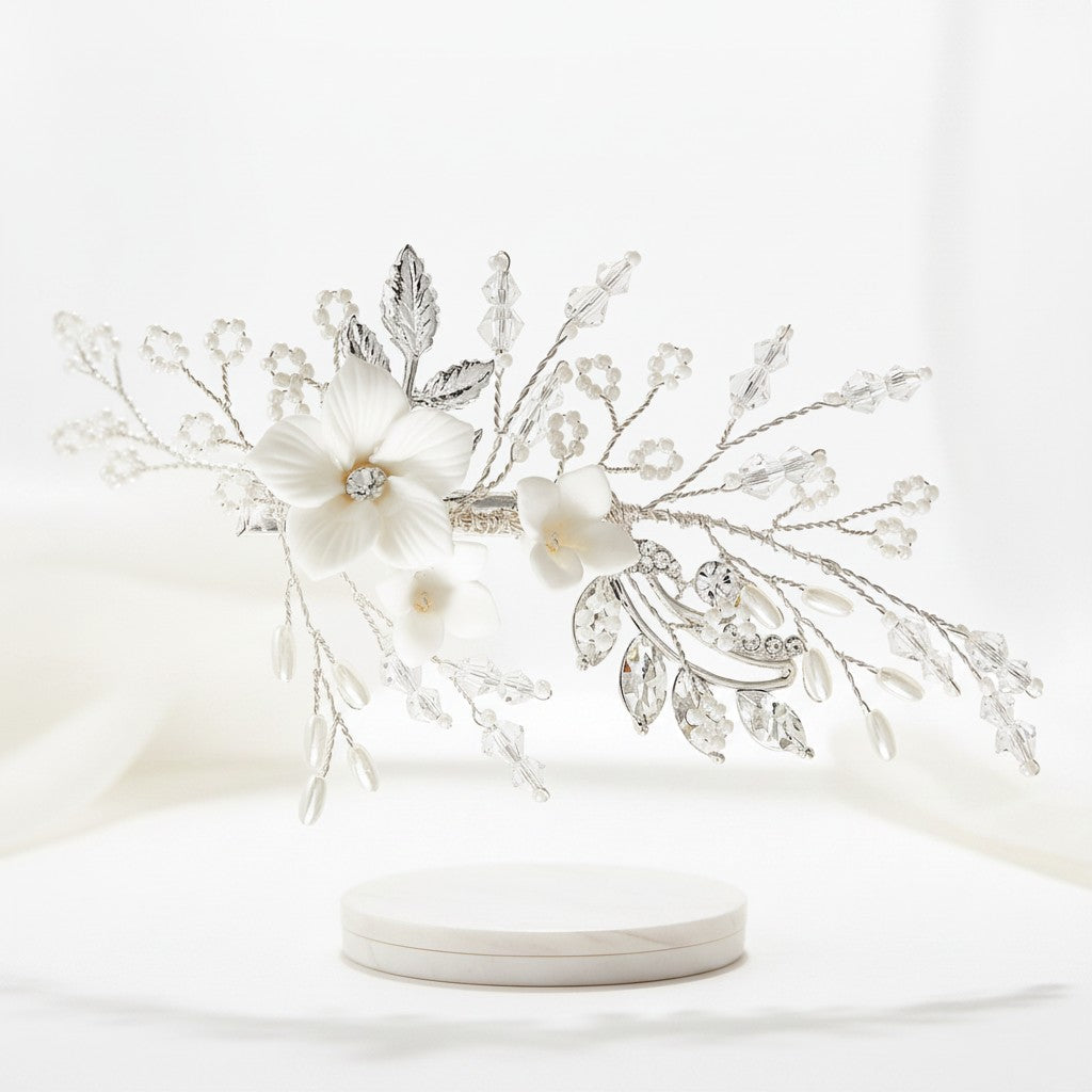 ATHENA COLLECTION - DAINTY FLOWER HAIR CLIP - CLIP 771