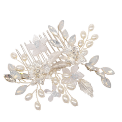 ATHENA COLLECTION - EXQUISITE COMB SET - HC266 SILVER