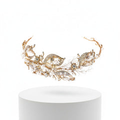ATHENA COLLECTION - LUXE ANTIQUE GOLD HEADPIECE - HP218 ANTIQUE GOLD