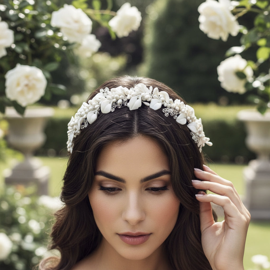 ATHENA COLLECTION  - LUXE PEARL HEADBAND -AHB155