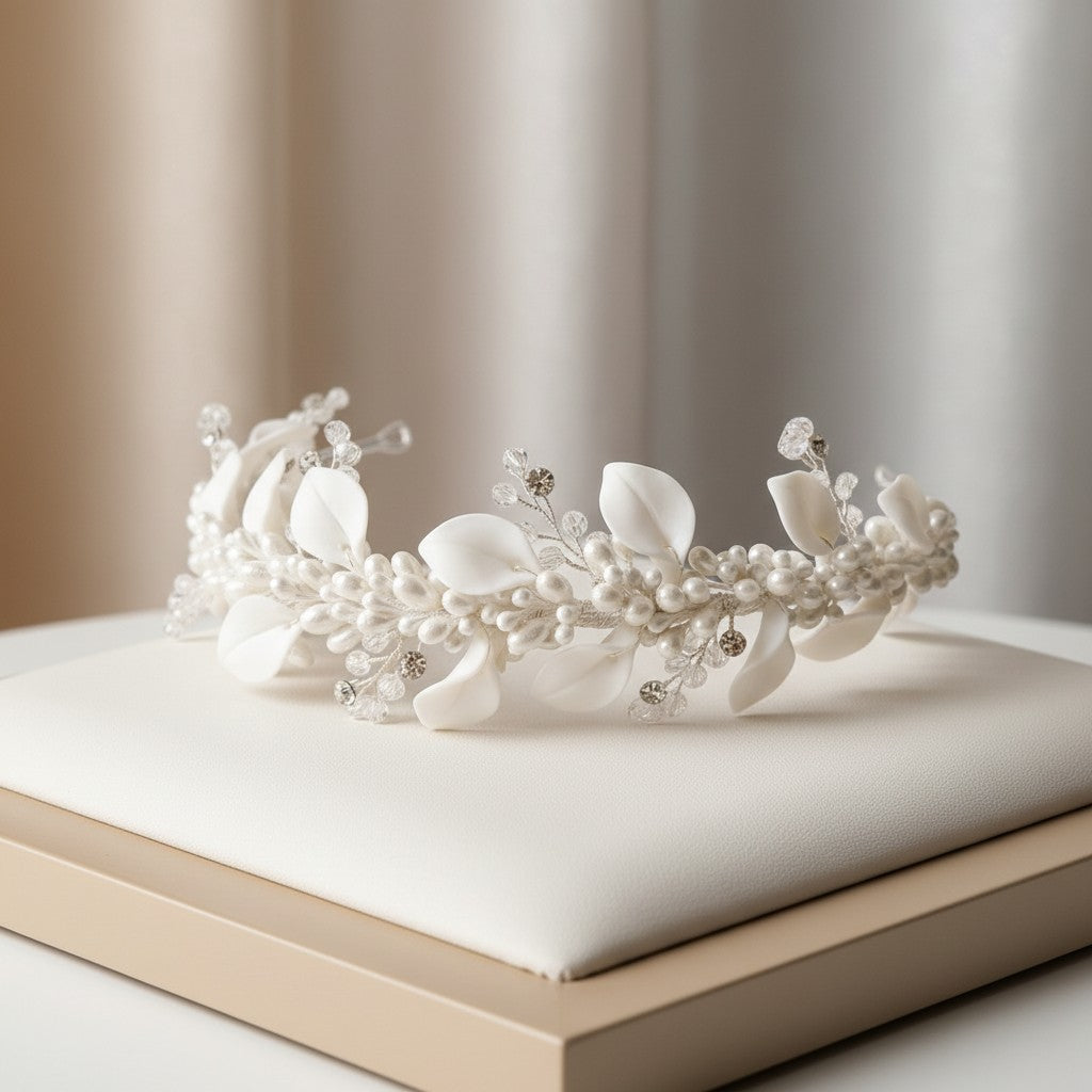 ATHENA COLLECTION  - LUXE PEARL HEADBAND -AHB155