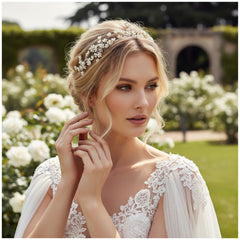 ATHENA COLLECTION - BOHO STYLE HAIR VINE - HP219 SILVER