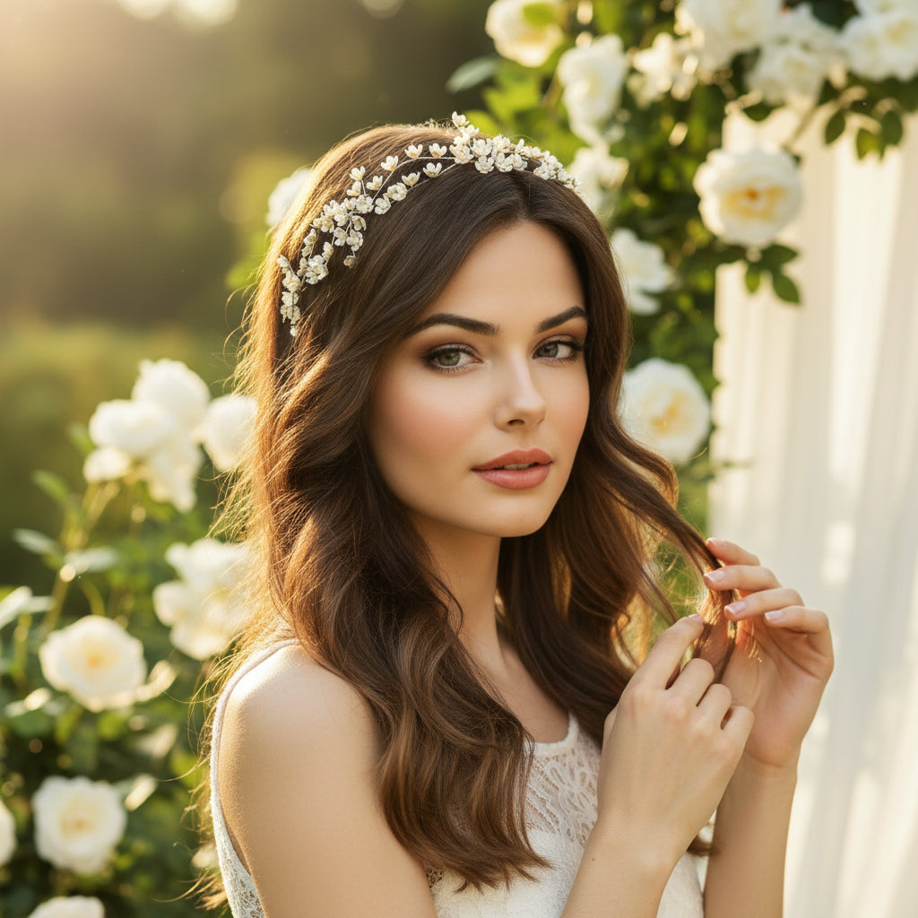 ATHENA COLLECTION - BOHO STYLE HAIR VINE - HP219 SILVER