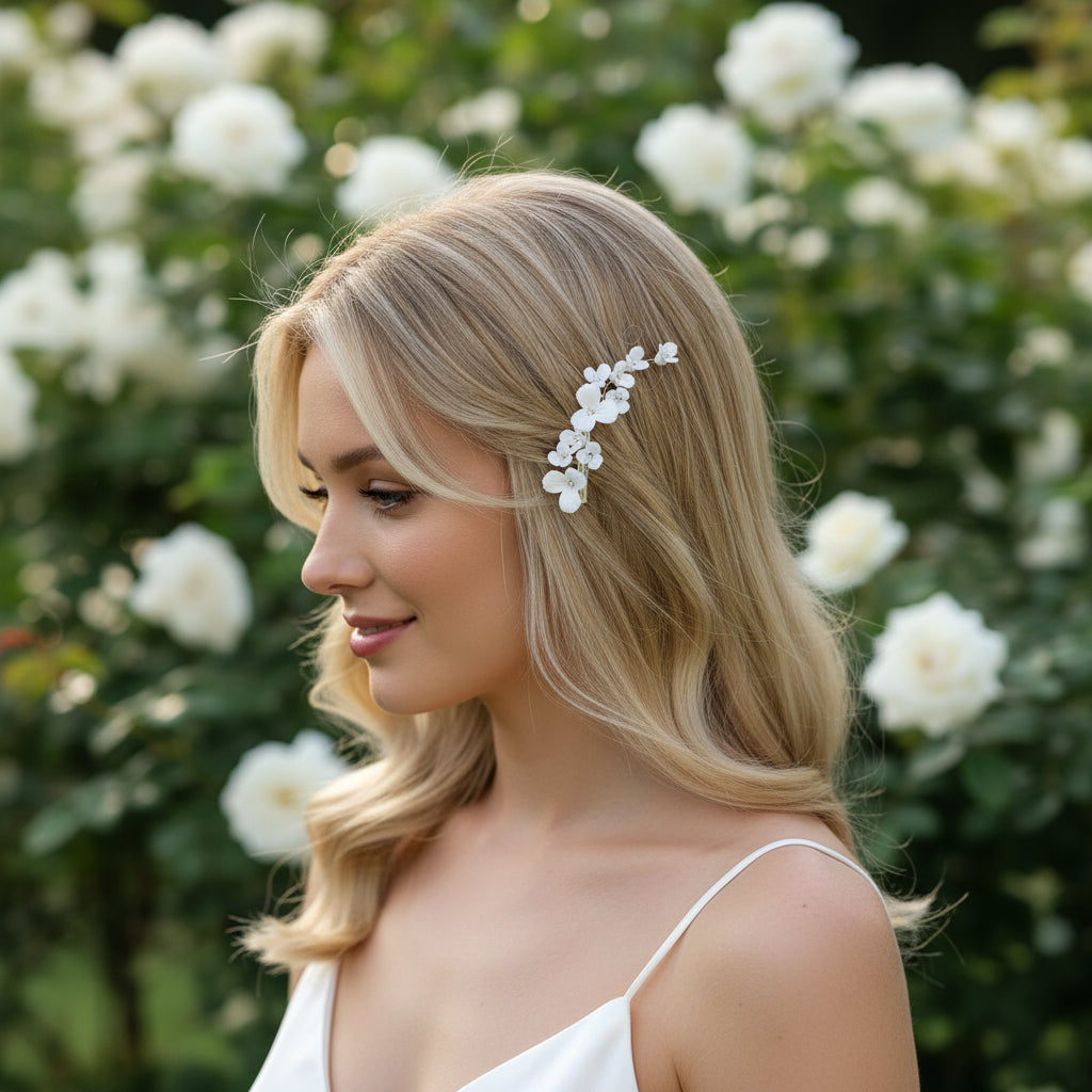 ATHENA COLLECTION - FLORAL VINE CLIPS - CLIP772 (PAIR)