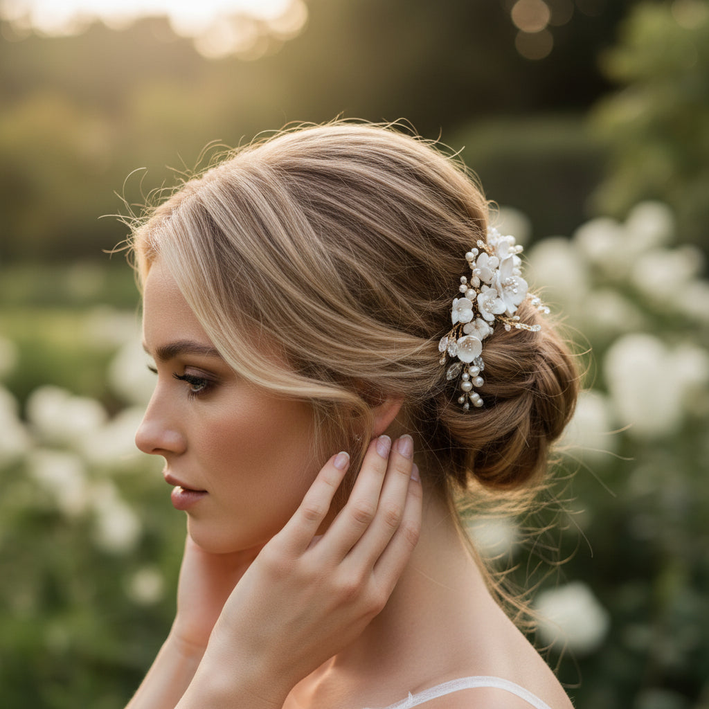 ATHENA COLLECTION - HEIRLOOM PEARL COMB - HC268 GOLD