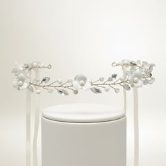 ATHENA COLLECTION - HARMONY HAIR VINE - HP223 SILVER