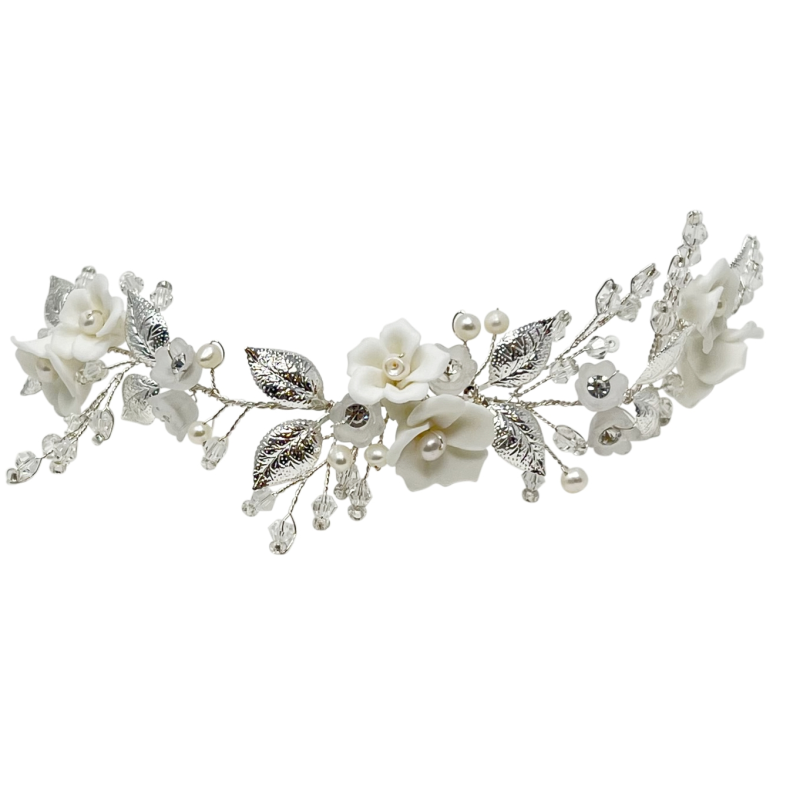 ATHENA COLLECTION - LUXE MINI HAIR VINE - HP224 SILVER