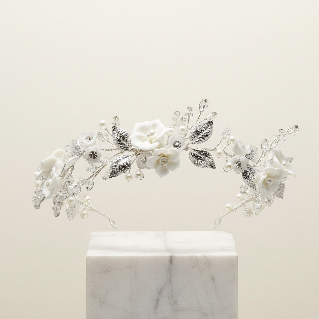 ATHENA COLLECTION - LUXE MINI HAIR VINE - HP224 SILVER