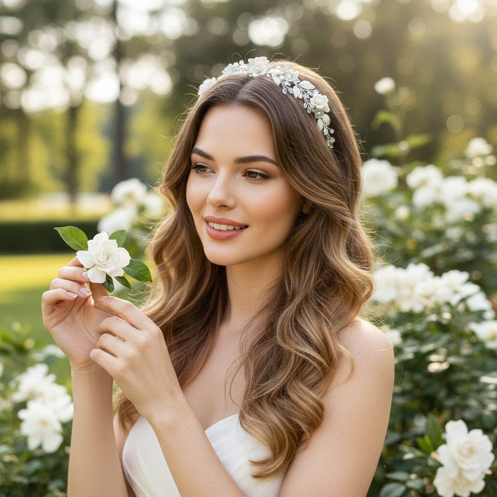ATHENA COLLECTION - LUXE MINI HAIR VINE - HP224 SILVER