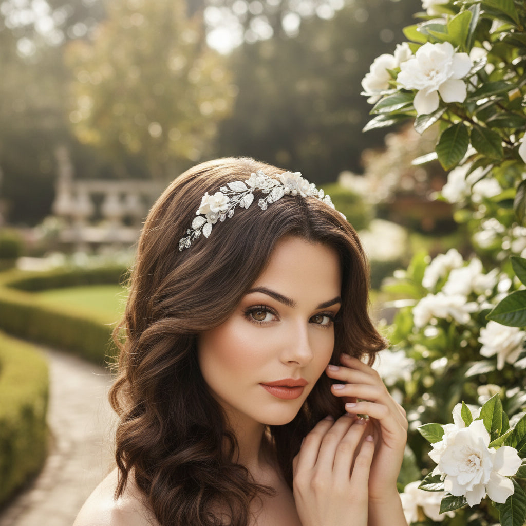 ATHENA COLLECTION - LUXE MINI HAIR VINE - HP224 SILVER