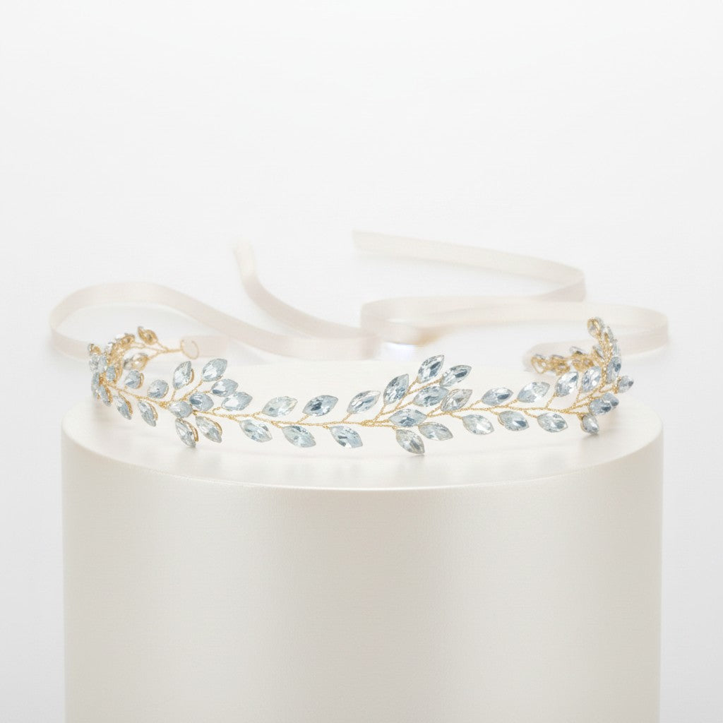 ATHENA COLLECTION - BLUE SPARKLE VINE - HP192 GOLD