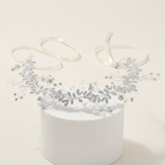 ATHENA COLLECTION - CRYSTAL SPARKLE HAIR VINE - HP237 SILVER