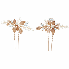 ATHENA COLLECTION - GOLD DEVINE HAIR PINS - HAIR PIN 71 GOLD (PAIR)