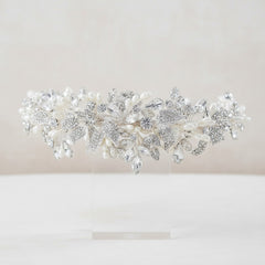 SASSB COLLECTION  - VINTAGE HEIRLOOM HEADPIECE - AHB157 SILVER