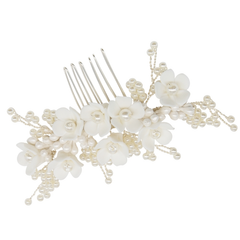 ATHENA COLLECTION - VINTAGE GLAM COMB - HC278 SILVER