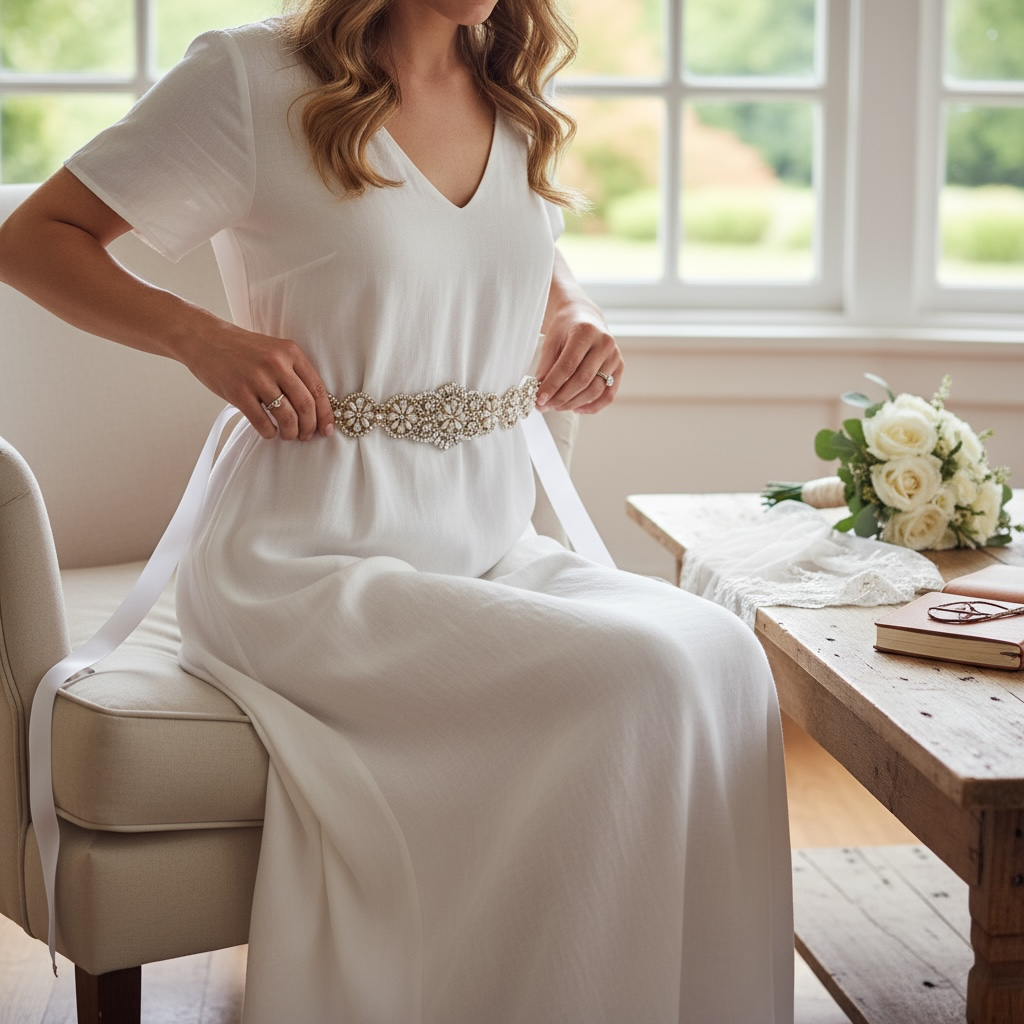 ATHENA COLLECTION - EXQUISITE WEDDING BELT 14 - GOLD