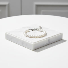 ATHENA COLLECTION - CHIC PEARL BRACELET - BR145 SILVER