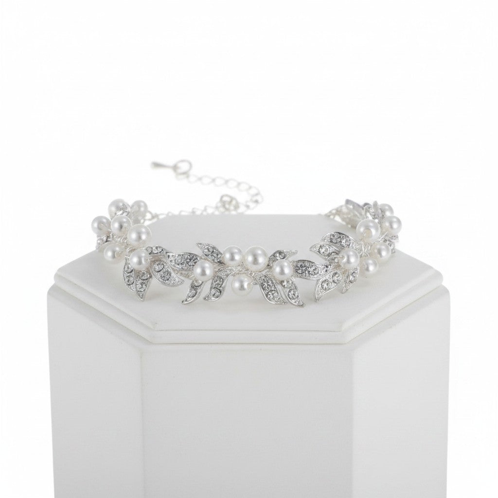 ATHENA COLLECTION - VINTAGE VINE BRACELET - BR147 SILVER