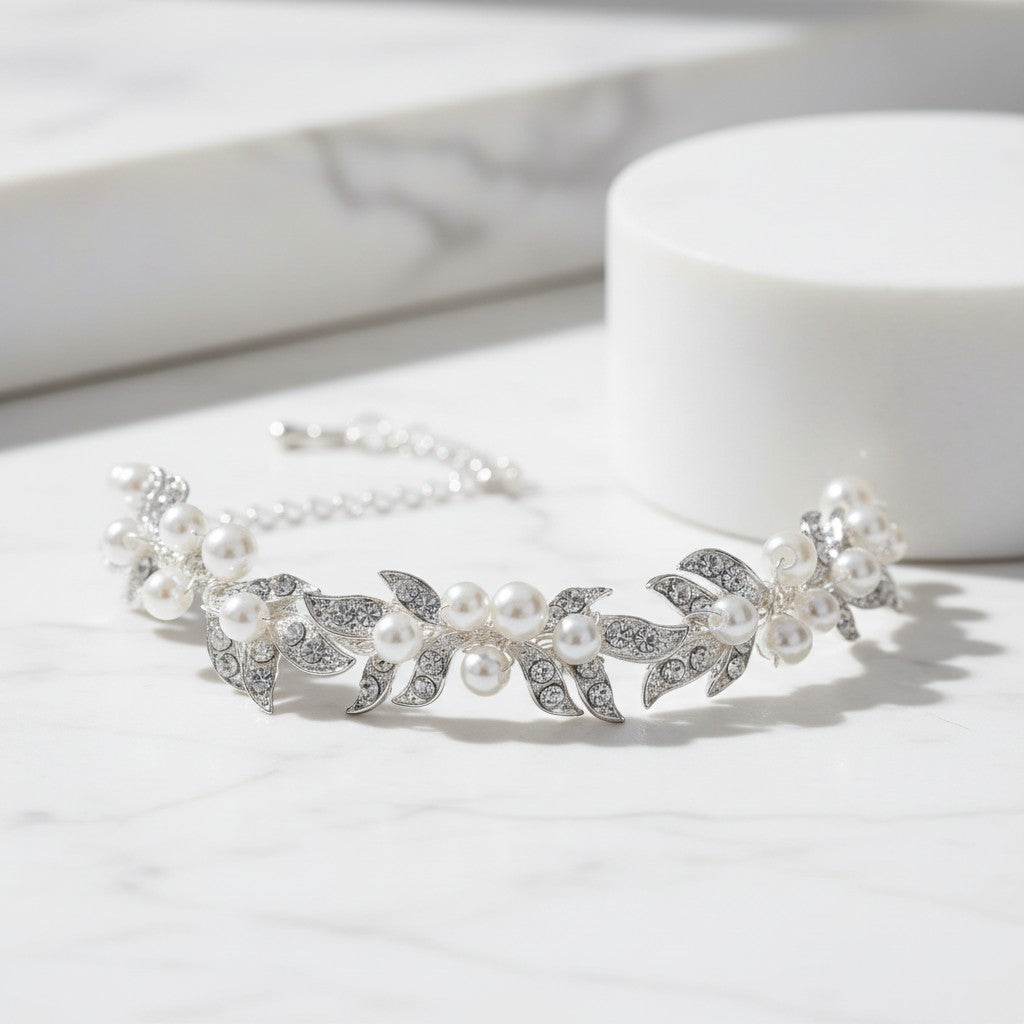 ATHENA COLLECTION - VINTAGE VINE BRACELET - BR147 SILVER