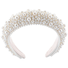ATHENA COLLECTION - LUXE PEARL HEADBAND - AHB166 IVORY